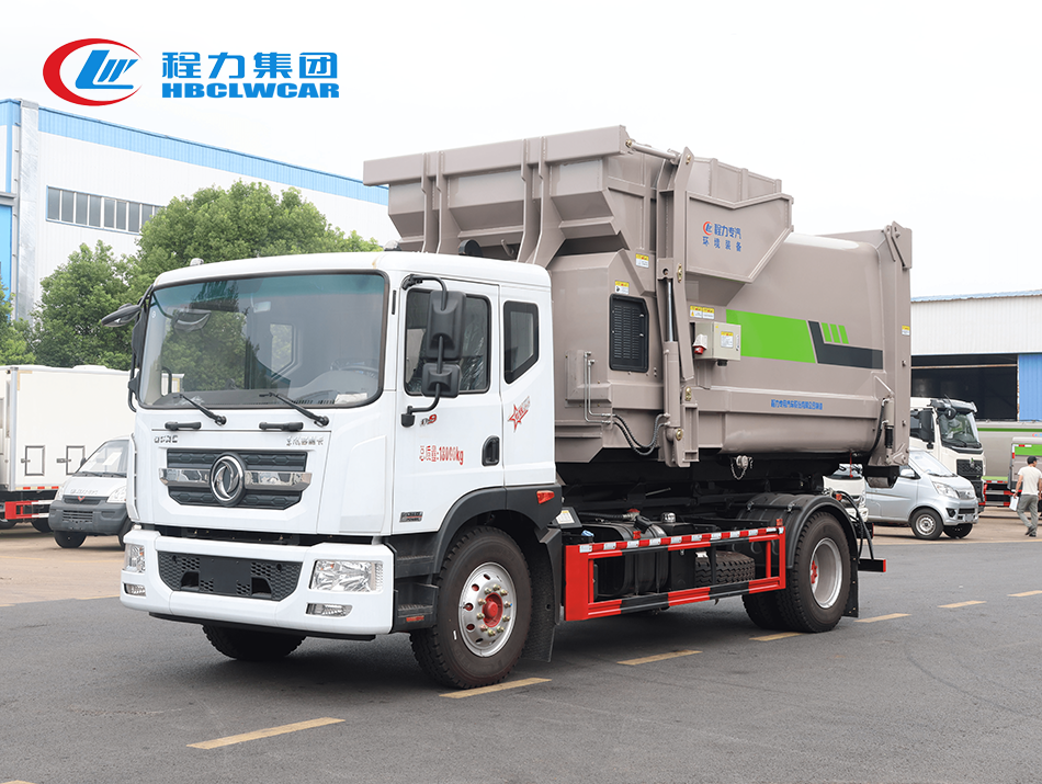 东风D9  10-14方勾臂垃圾车