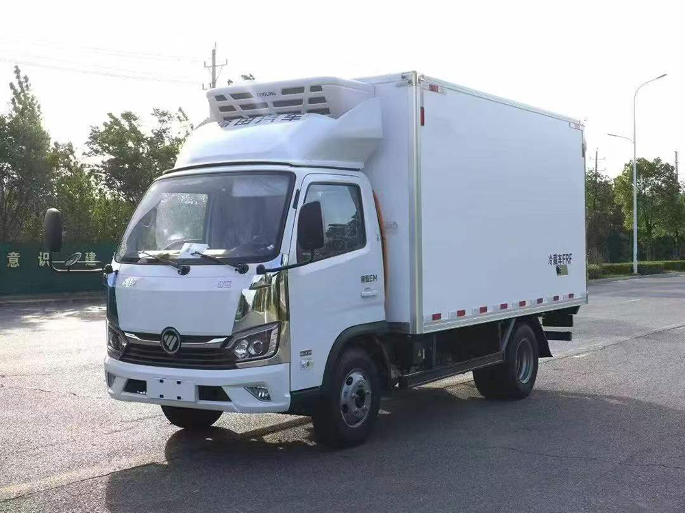 福田奥铃智蓝M卡纯电动冷藏车